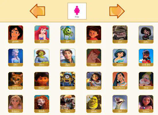 A Digital *Guess Who?* Game -- Merging Play and Neuroscience